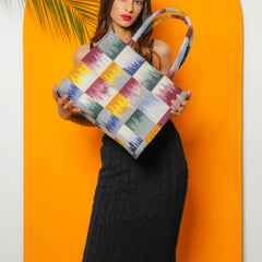 Multicolour Jacquard Tote