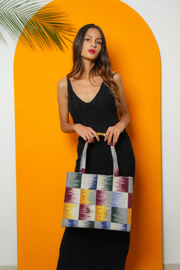 Multicolour Jacquard Tote