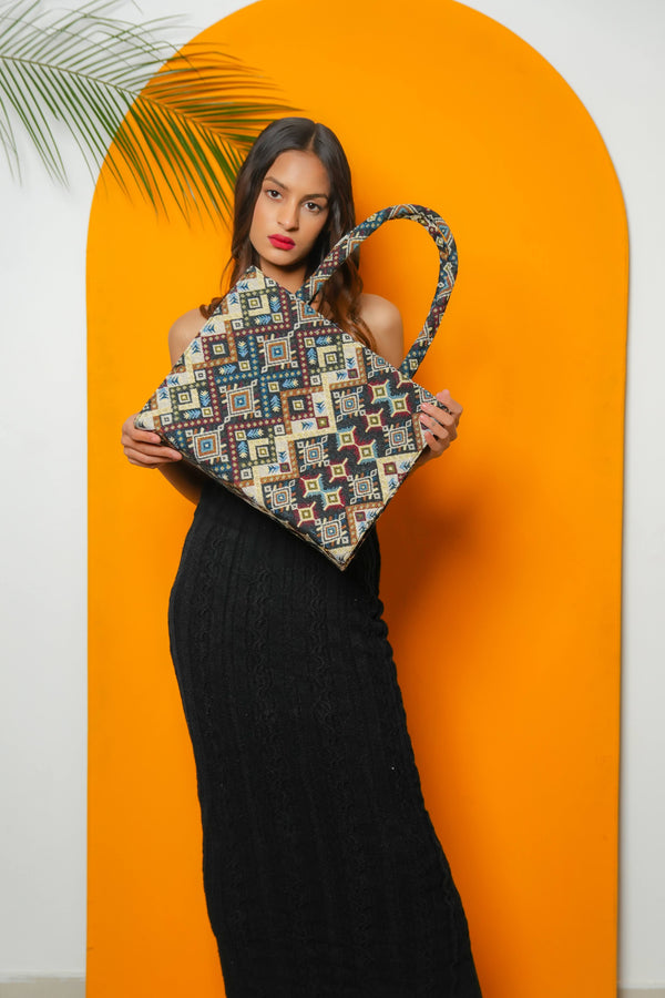 Royal Jacquard Tote