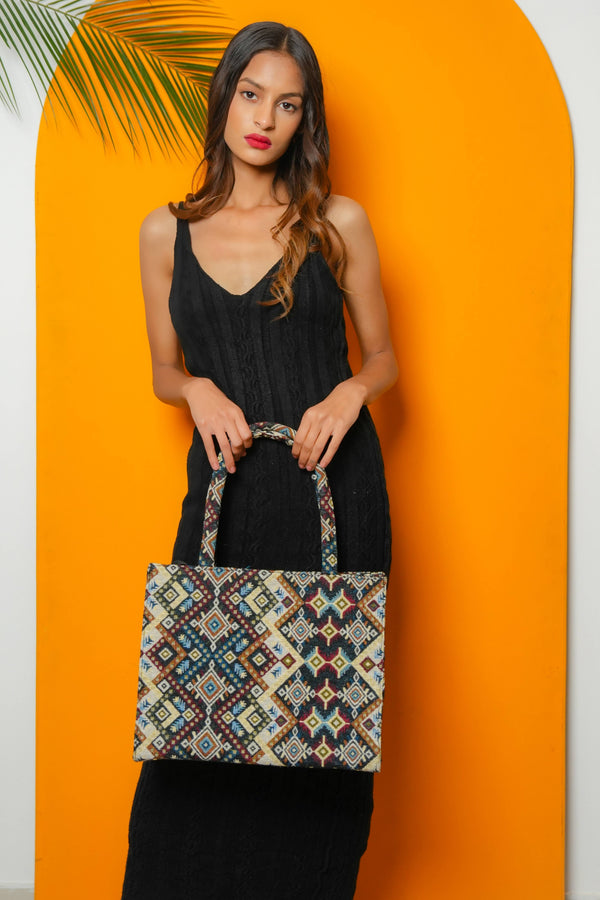 Royal Jacquard Tote